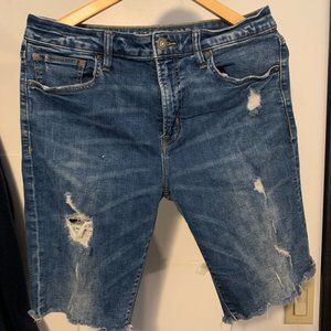 Mens Distressed Hollister Jean Shorts
